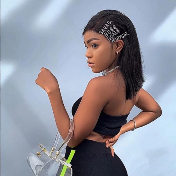 ⚜️[𝟯/$𝟭𝟴]⚜️BO$$ Crystal Silver Hairpin NEW - Picture 8 of 15